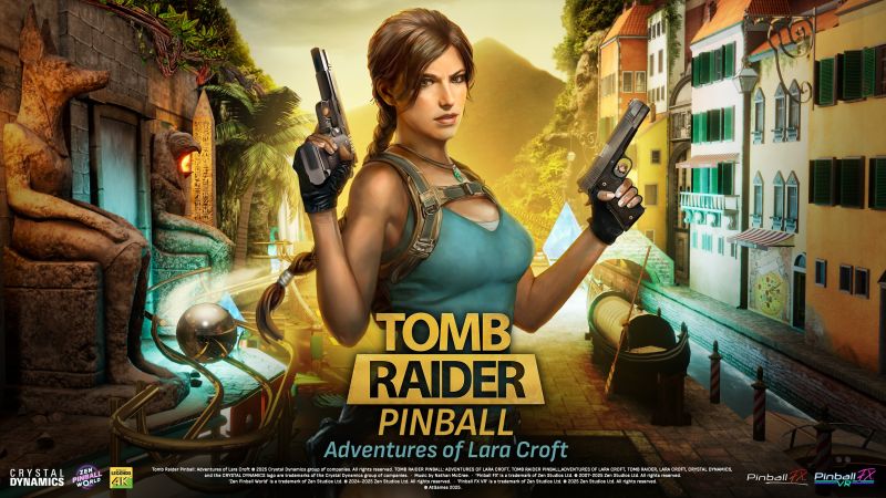 File:Tomb Raider Pinball Adventures of Lara Croft Key Art.jpg